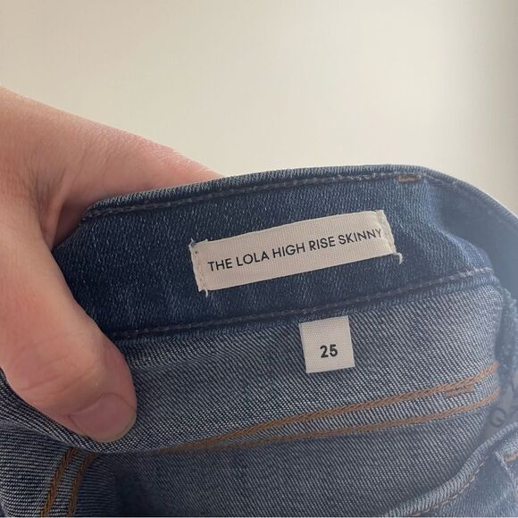 Denim Forum The Lola High Rise Skinny Medium Wash Jean Size 26 - Picture 8 of 8